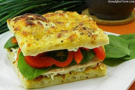 Moms Who Think - Chicken Focaccia Sandwiches