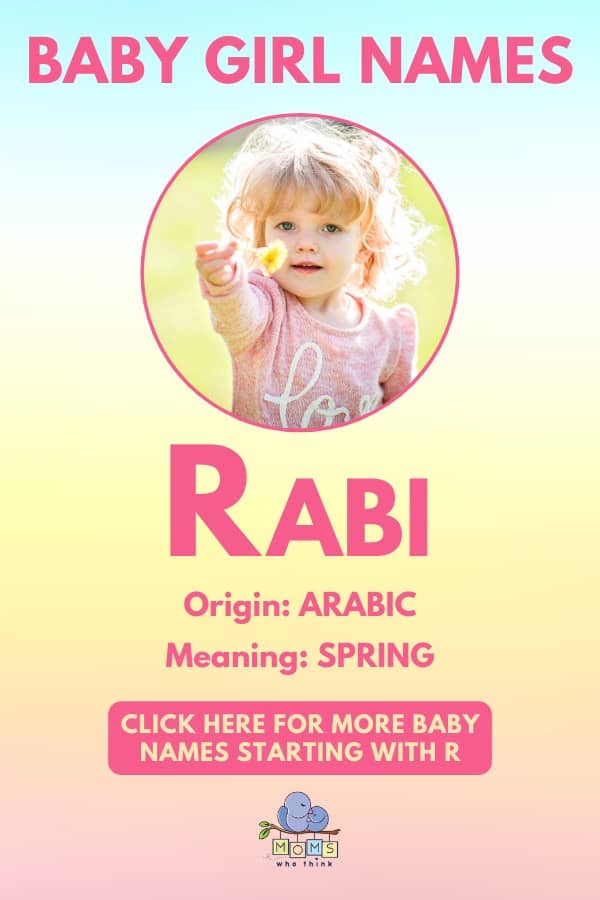 Baby girl name meanings - Rabi