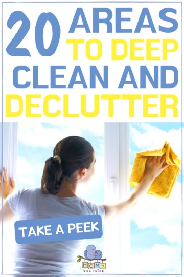 20 Areas to Deep Clean and DeClutter