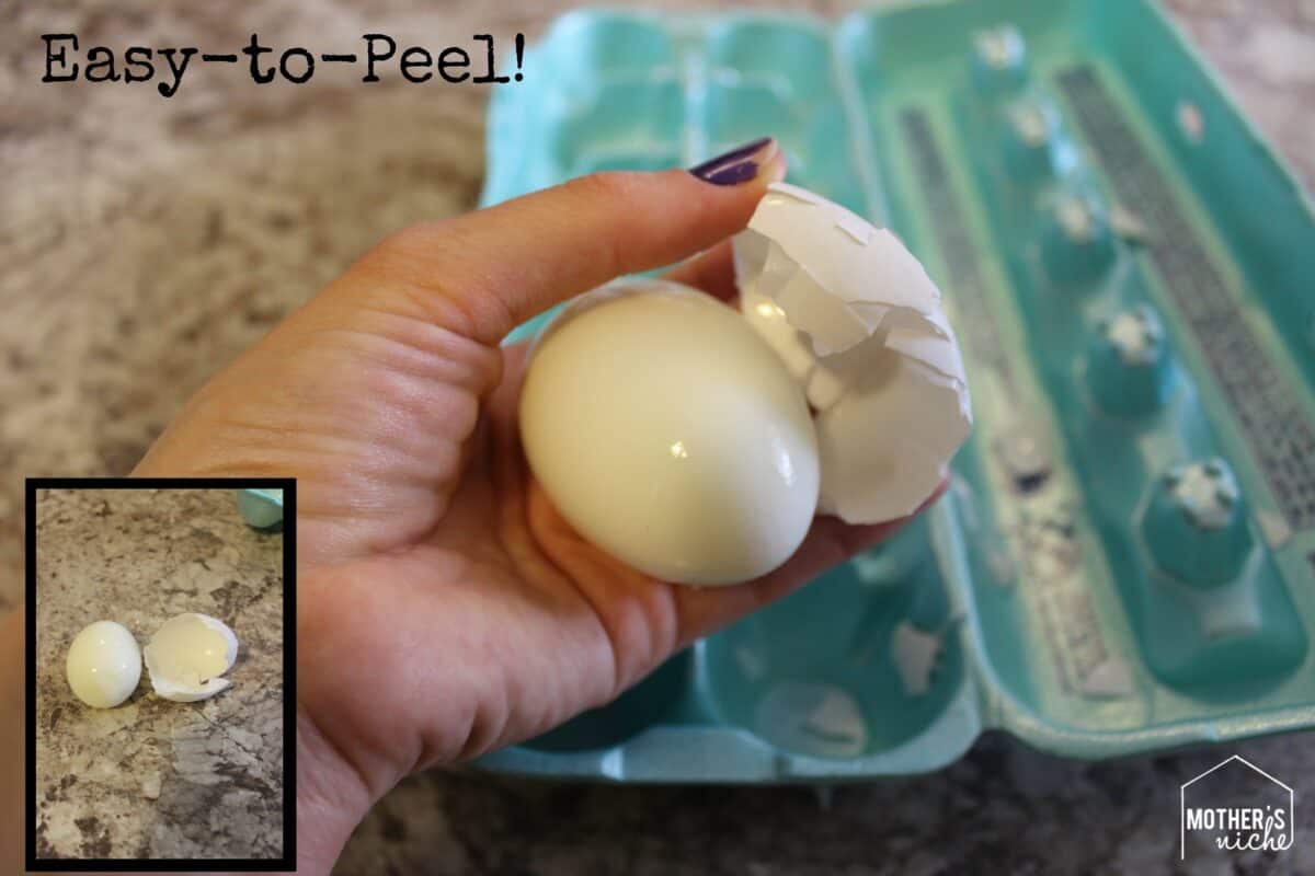 Easy-to-peel hard boiled eggs