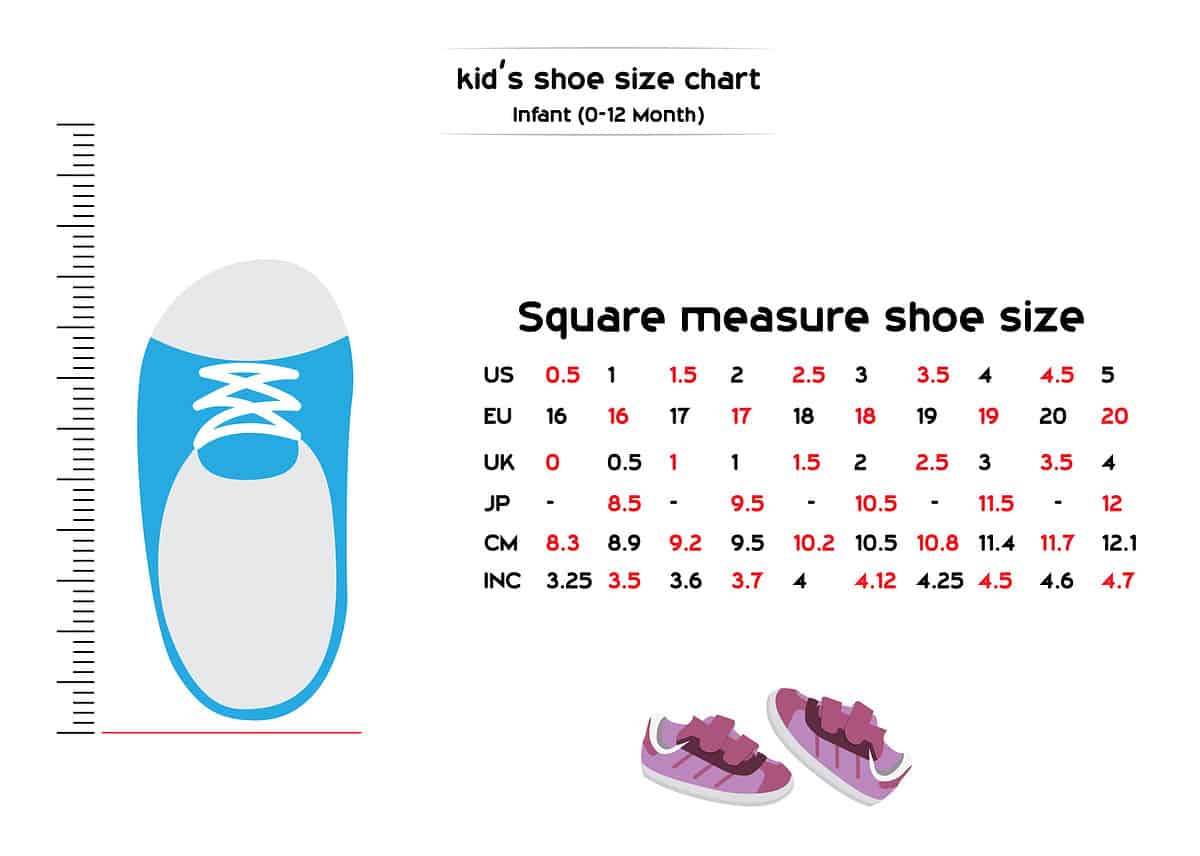 Shoe Size Chart For Infants Hotsell | bellvalefarms.com