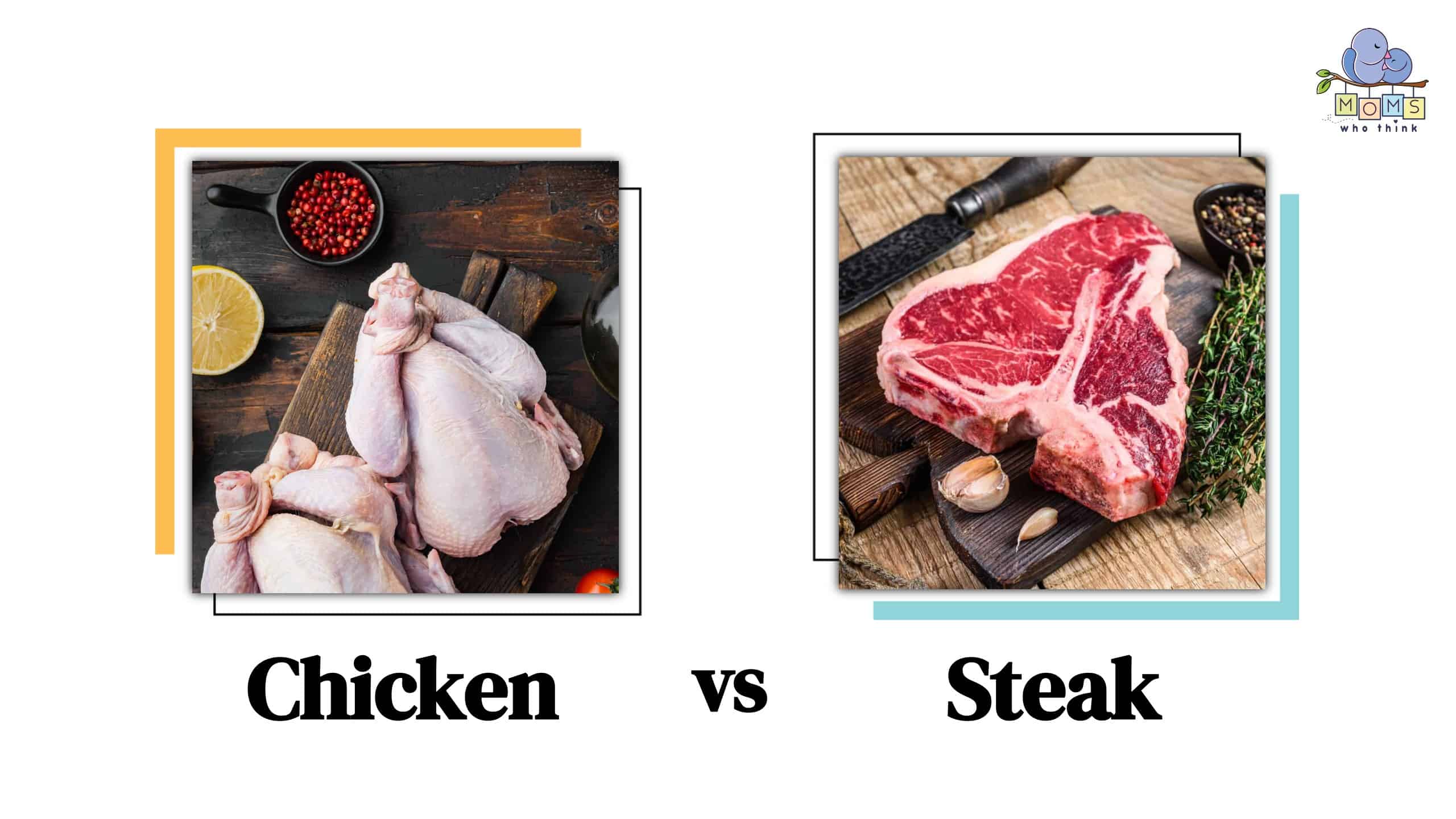 Steak Vs Chicken Side By Side Nutrition Comparison