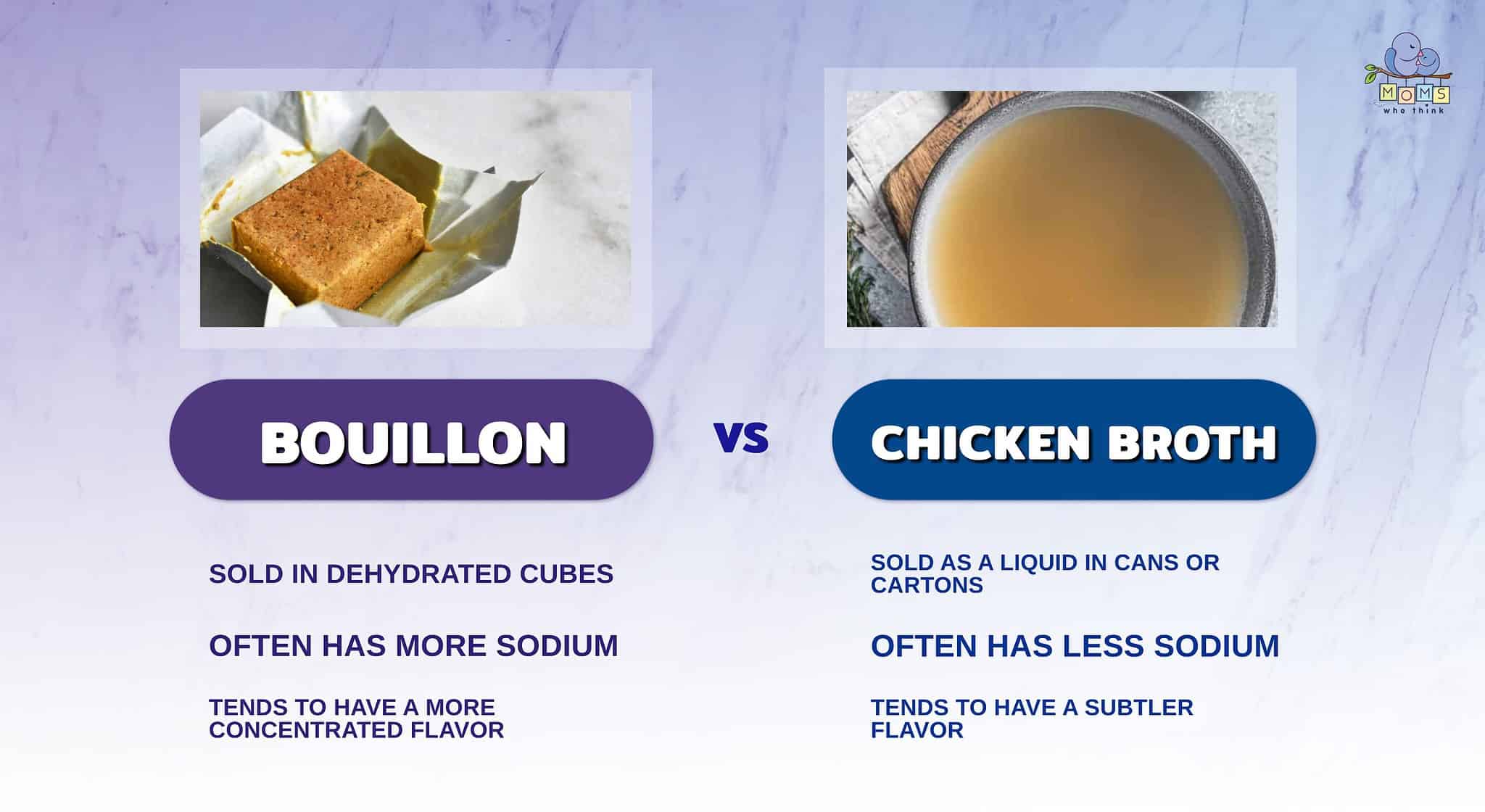 Bouillon vs. Chicken Broth How They're Different & Nutrition Comparison