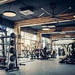 What should you do before moving to the next machine at the gym?