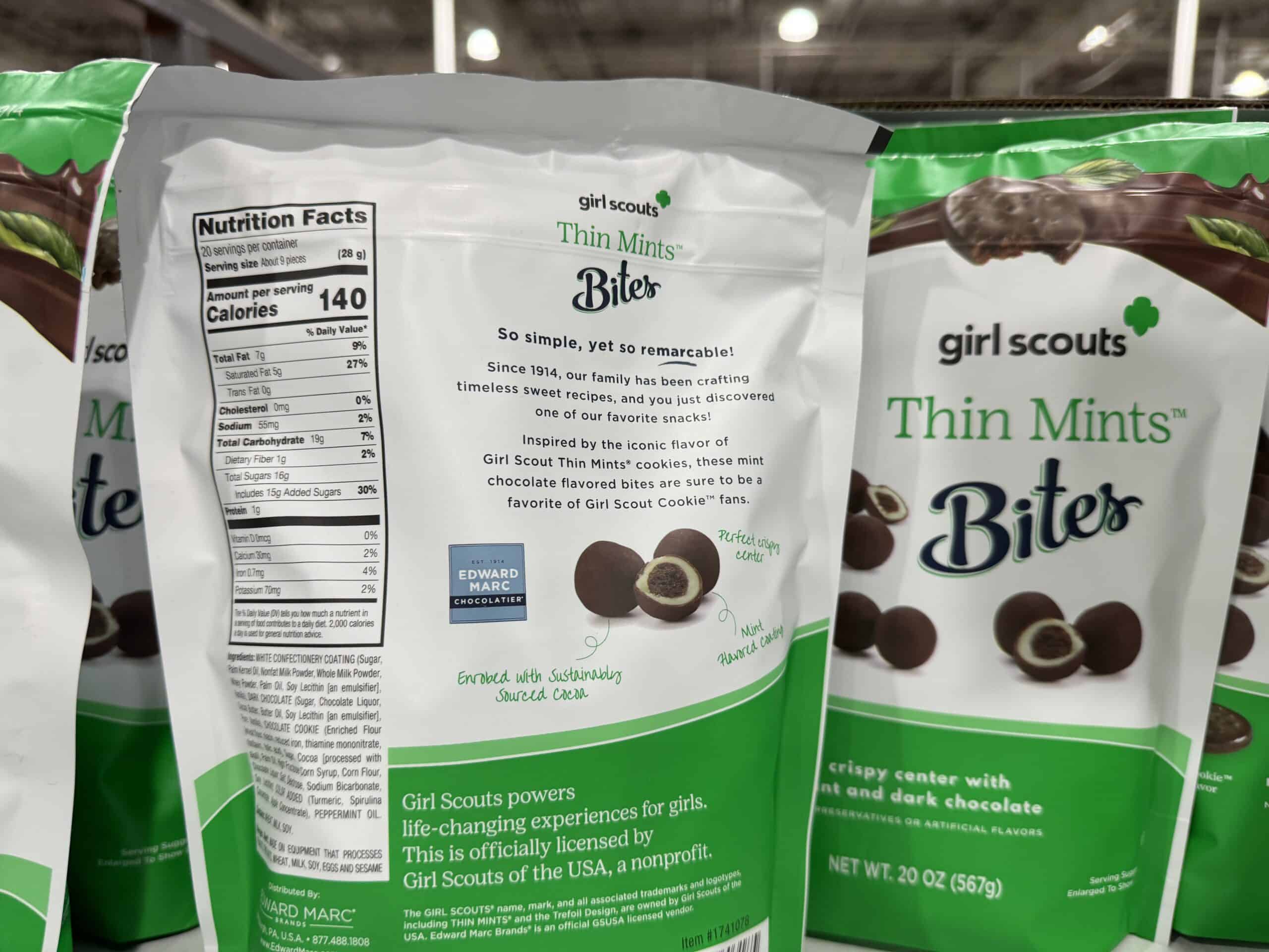 Girl Scout Thin Mint Bites 