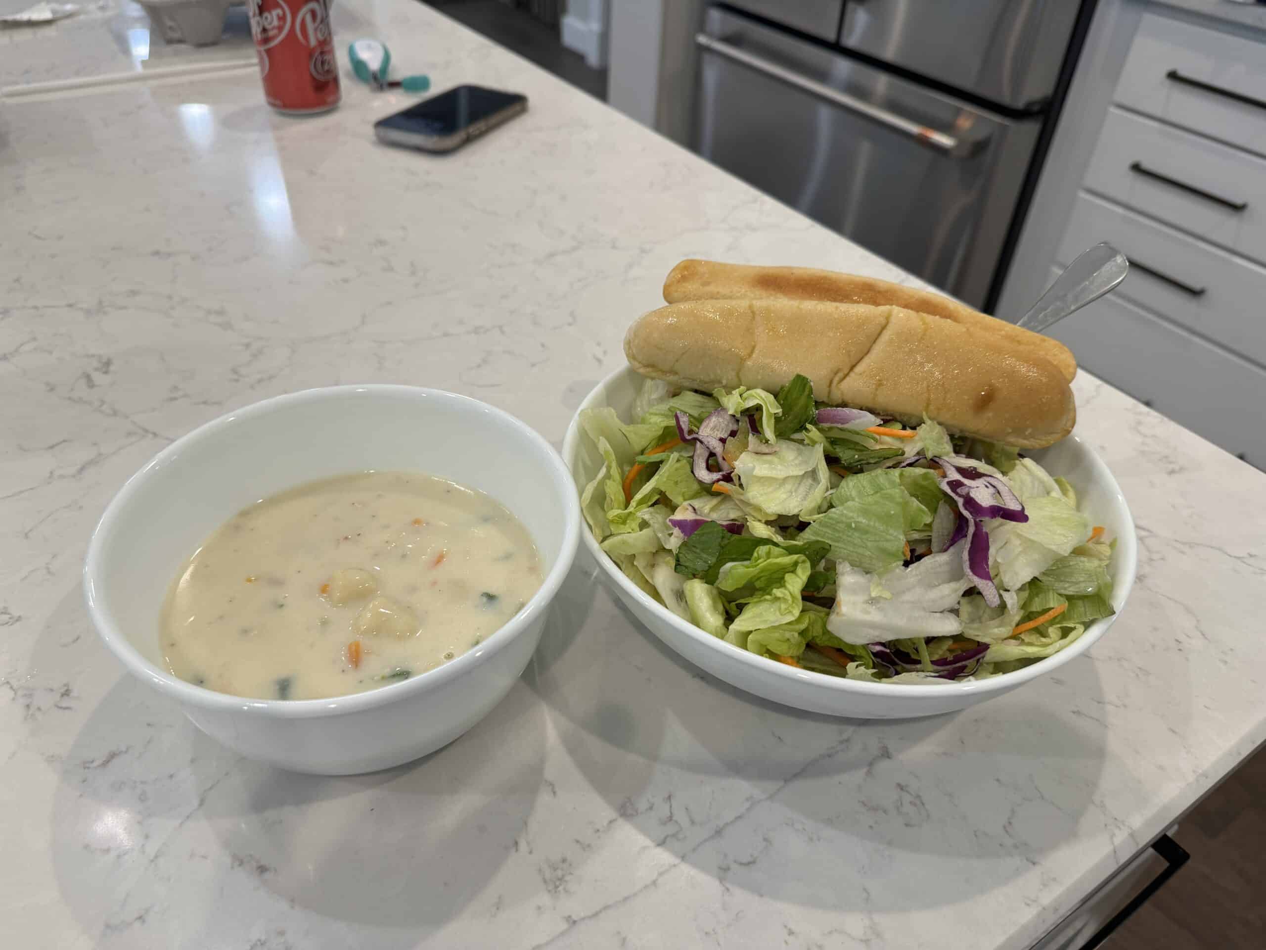 I Ordered the Soup, Salad, and Breadsticks and it Was Substantial 