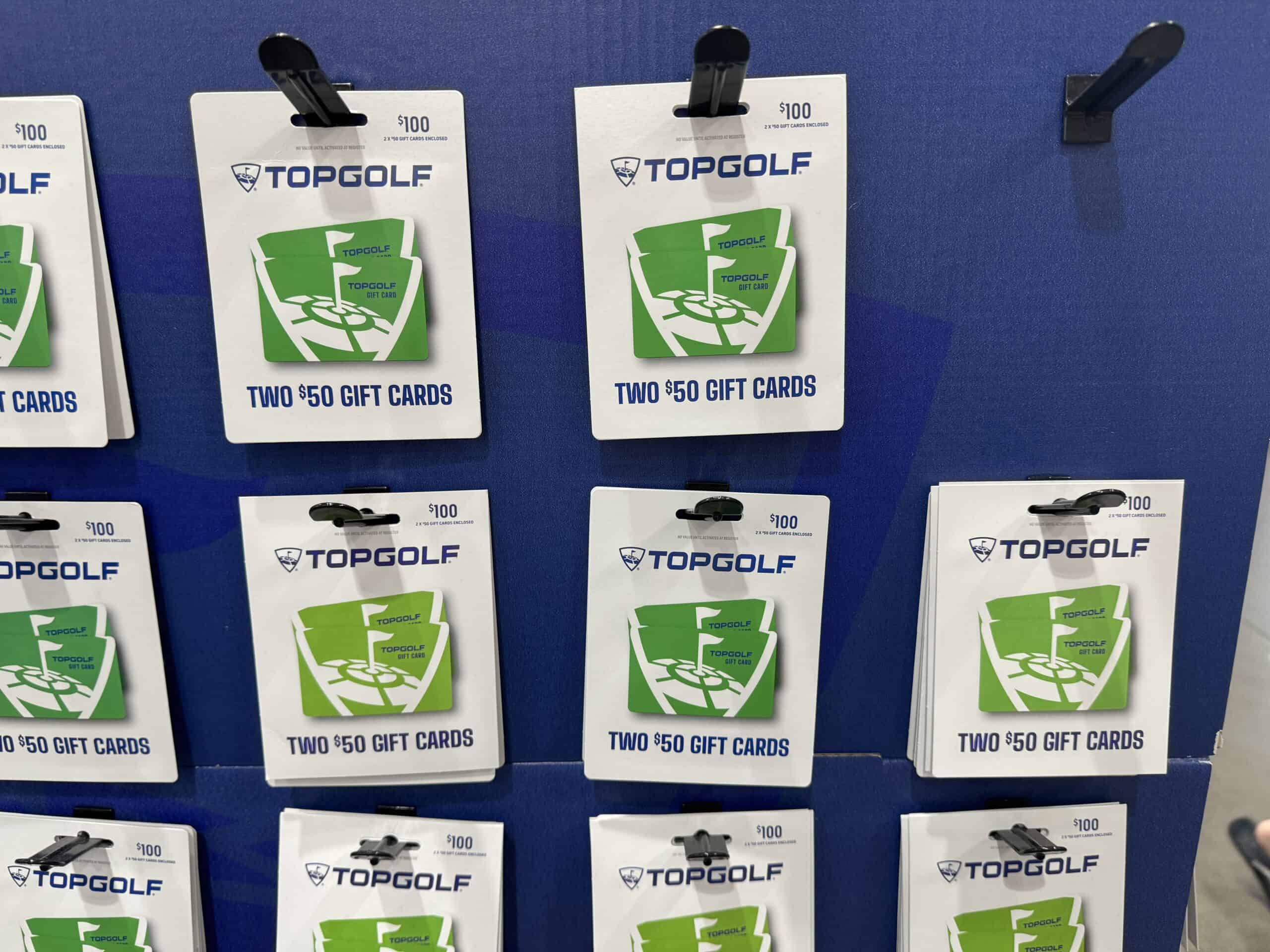 2. Top Golf Gift Certifications 