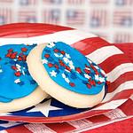 Red, White and Blue Cookies