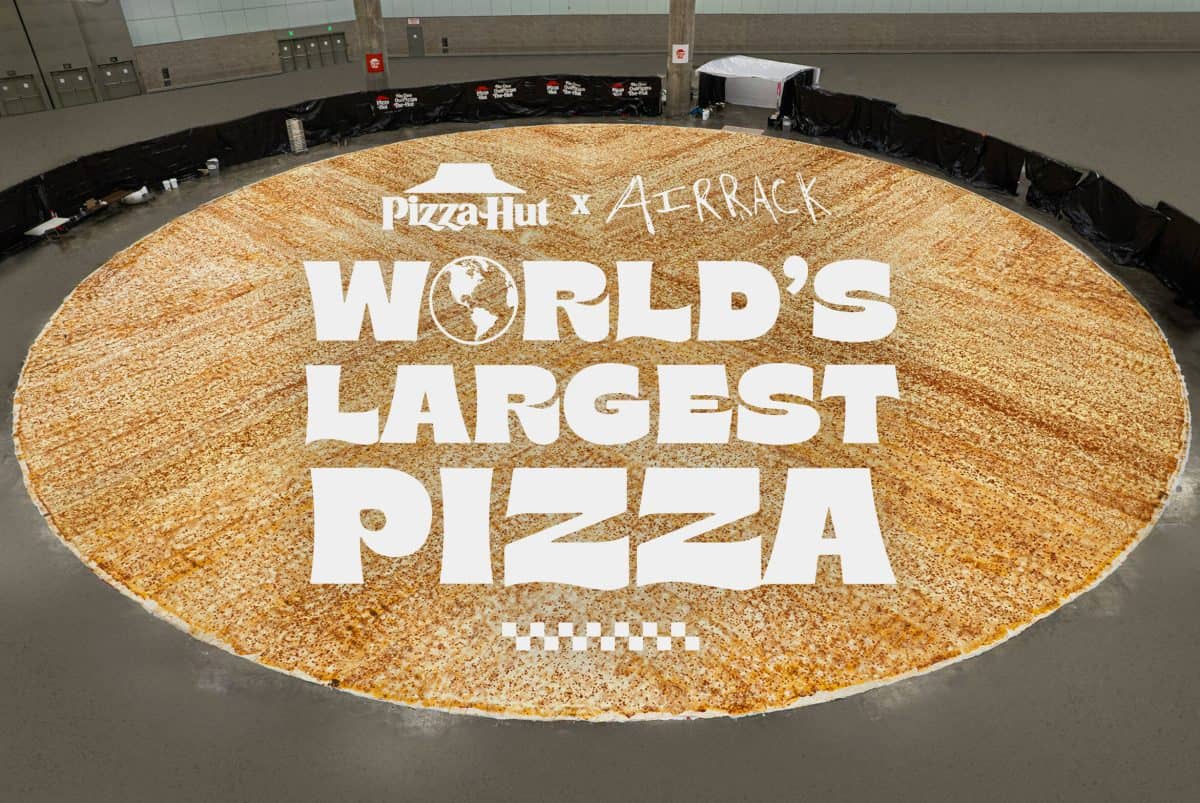 Pizza Hut Largest Pizza