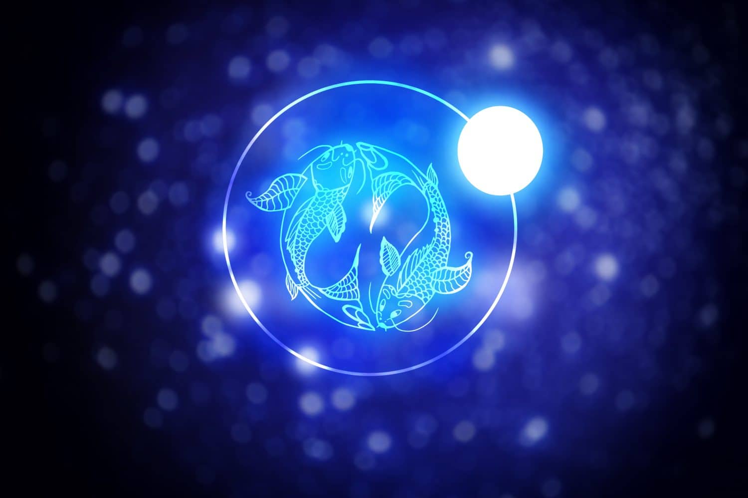 Astrology sign Pisces against starry sky. Pisces Zodiac: Personality Traits, Sign and More