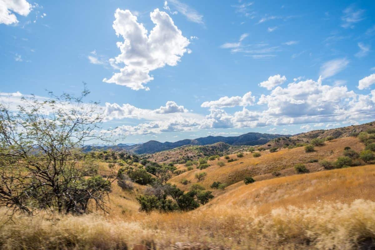 A beautiful overlooking view of nature in Benson, Arizona