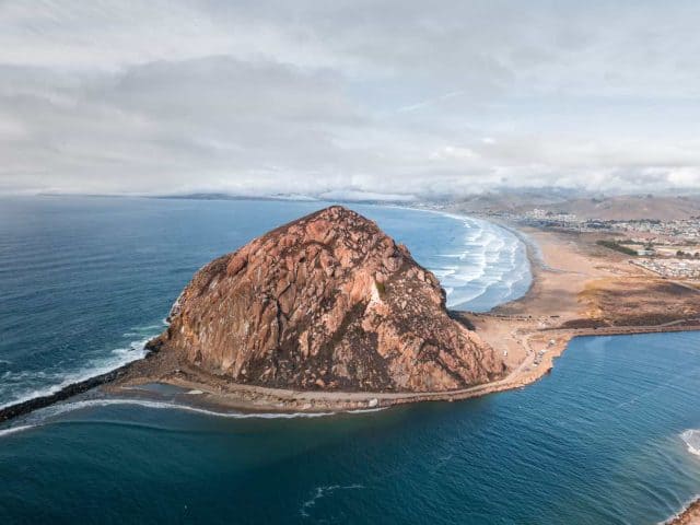 Morro Rock in Morro Bay, CA