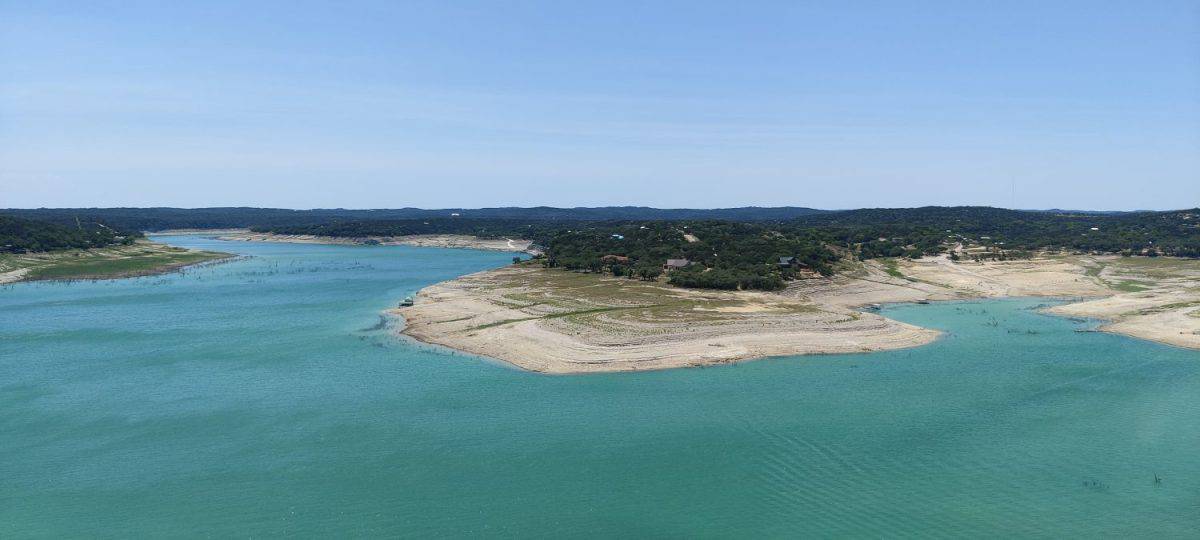 Medina Lake Arial View Texas