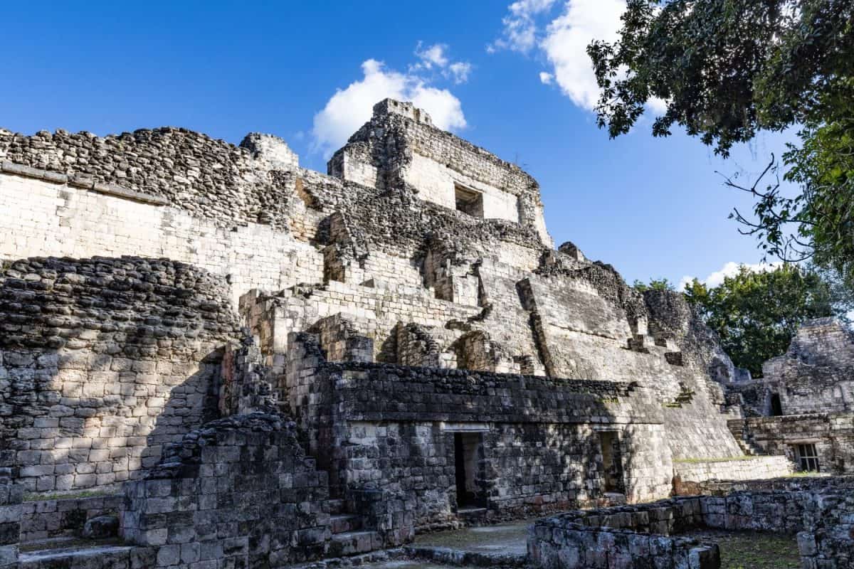 The famous ruins of Calakmul in Mexico