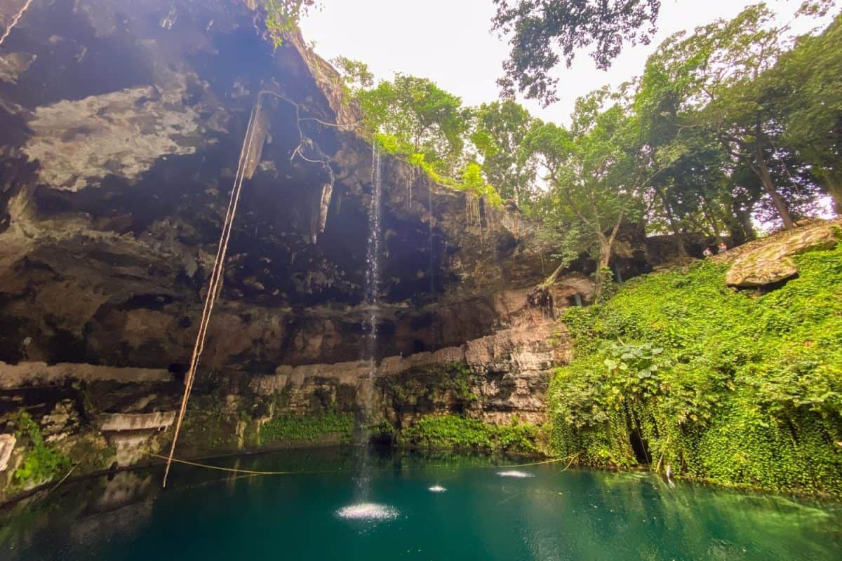 Beautiful Cenote Zaci in Valladolid, Mexico