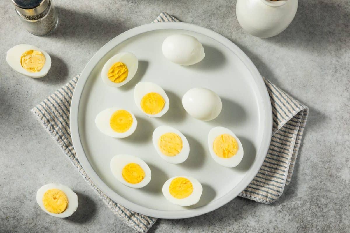 Healthy Cooked Hard Boiled Eggs Ready to Eat