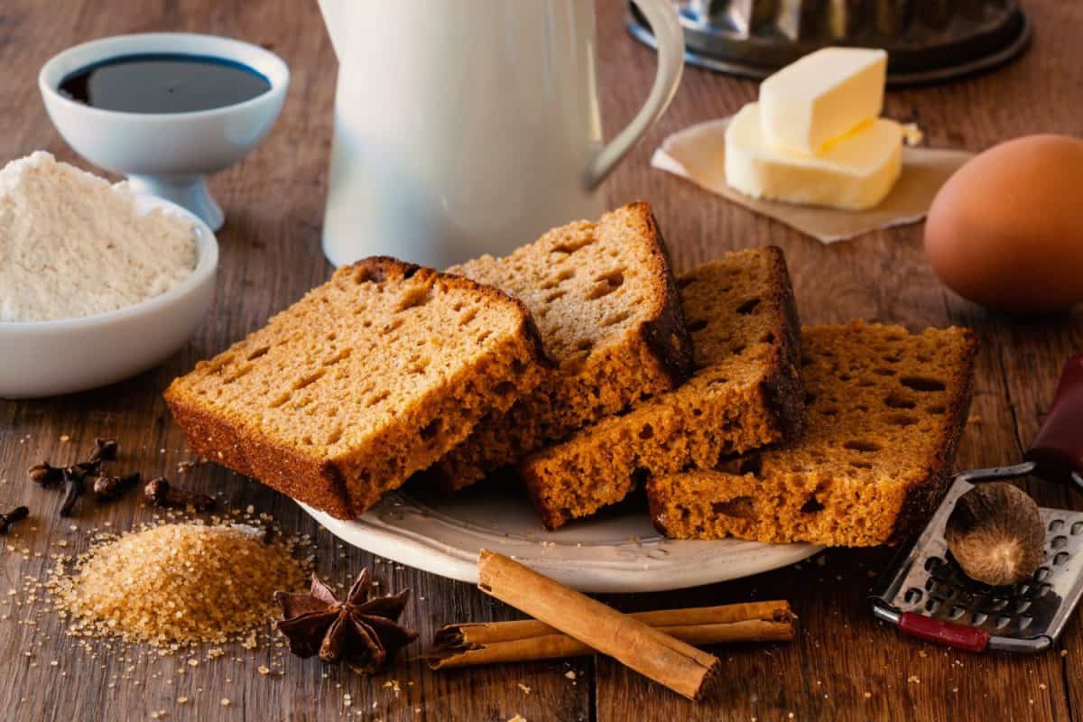 Typical spice bread from Holland with ginger, cinnamon, nutmeg and cloves.