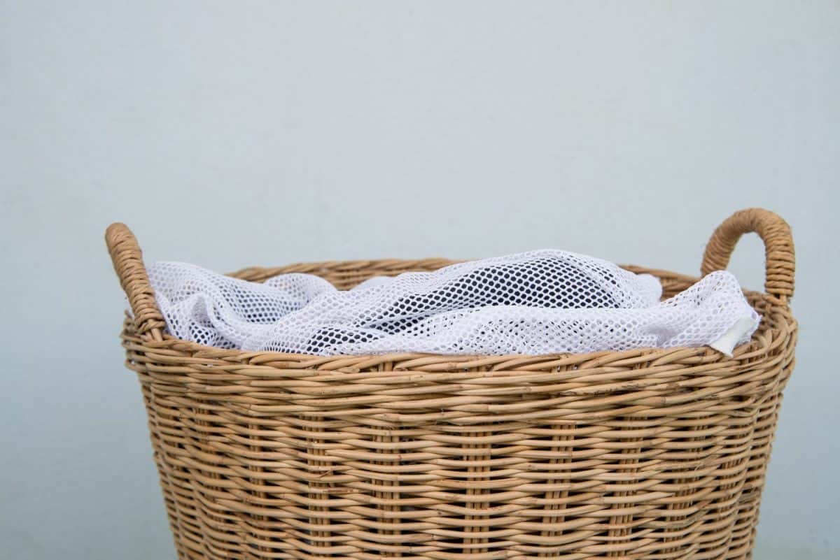 Laundry bag in Laundry basket