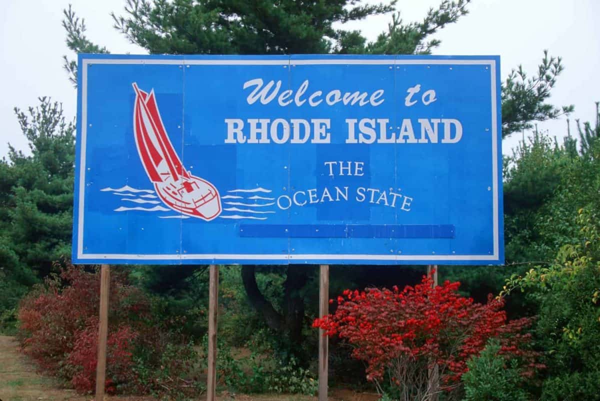 Welcome to Rhode Island Sign