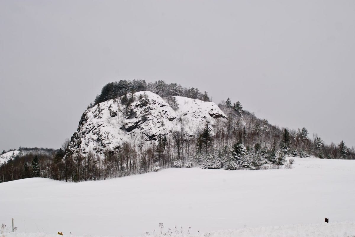 One of the bluffs in Bessemer, MI. This is not a B&W photo.