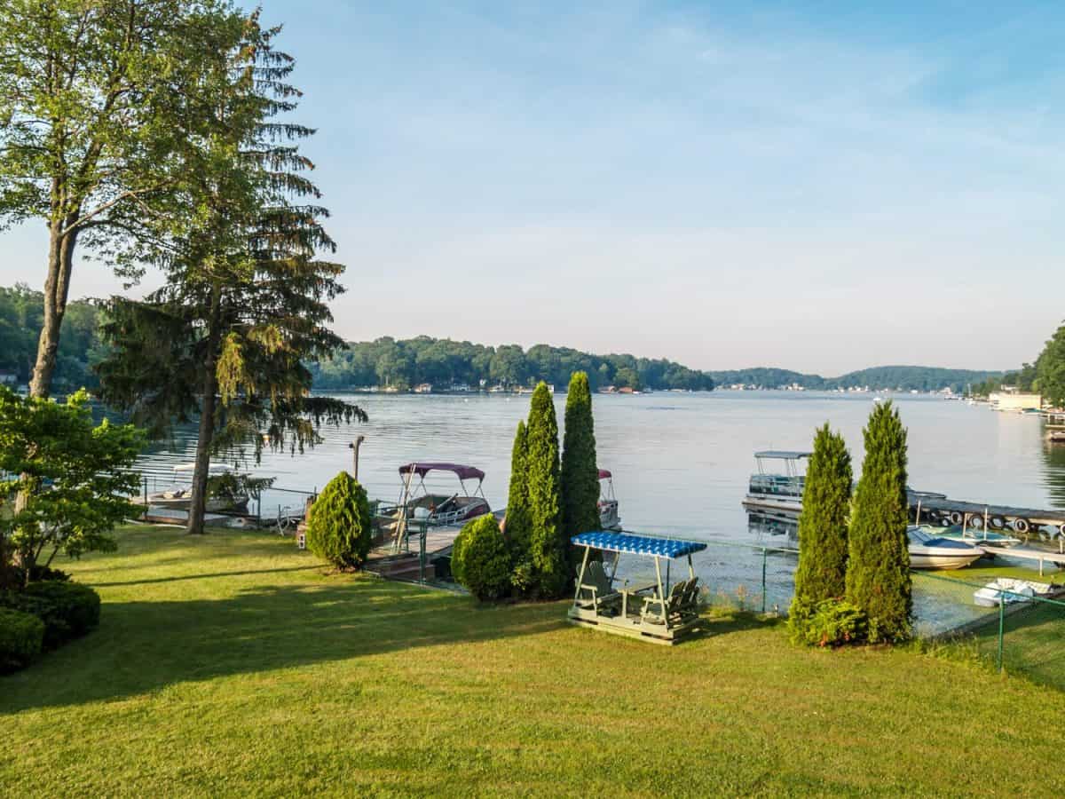 A Scenic view of Lake Hopatcong in Sussex County New Jersey.