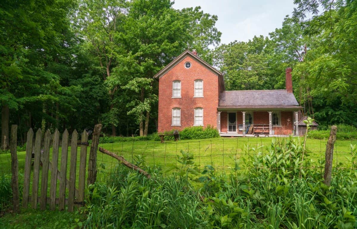 The Bailly Homestead at Indiana Dunes National Park on the Greet Lakes