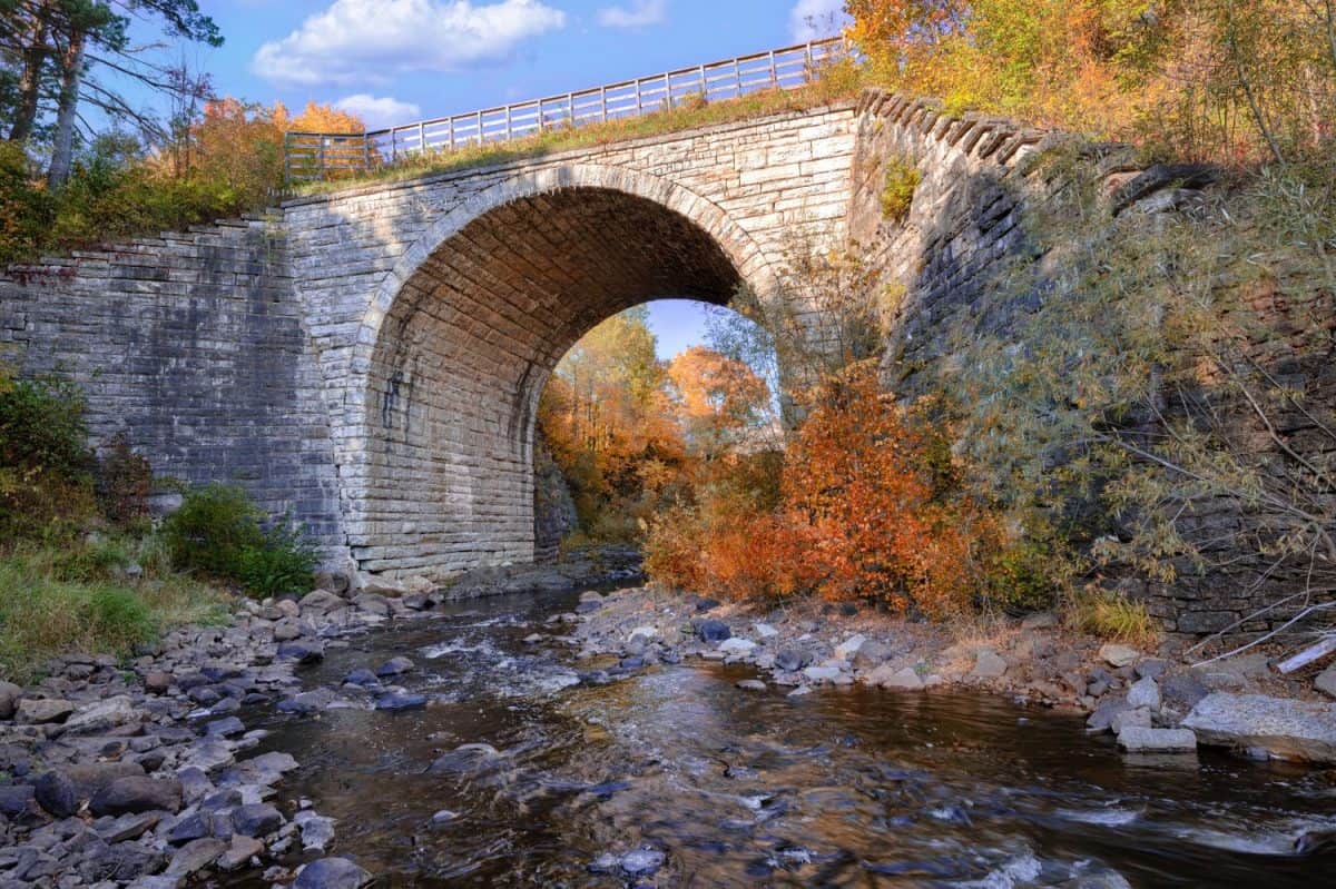 Keystone Stone Arch Bridge, Ramsay, Michigan