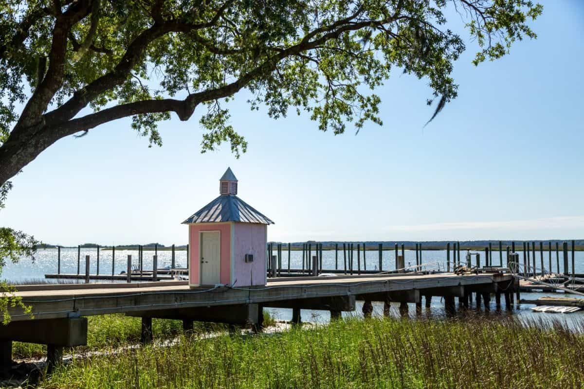 The Ferry Landing for Daufuskie Island, only accessible by boat