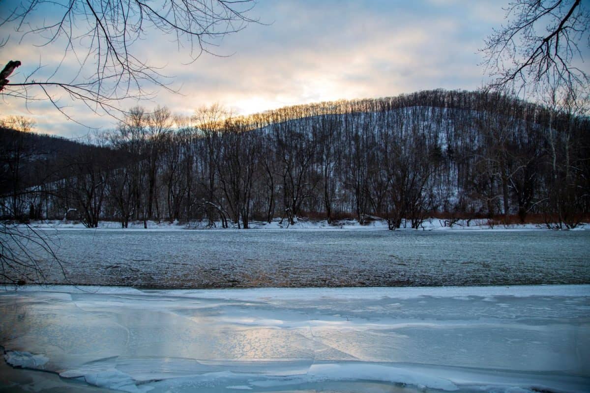 Allegheny River Winter Scene Warren, Pennsylvania