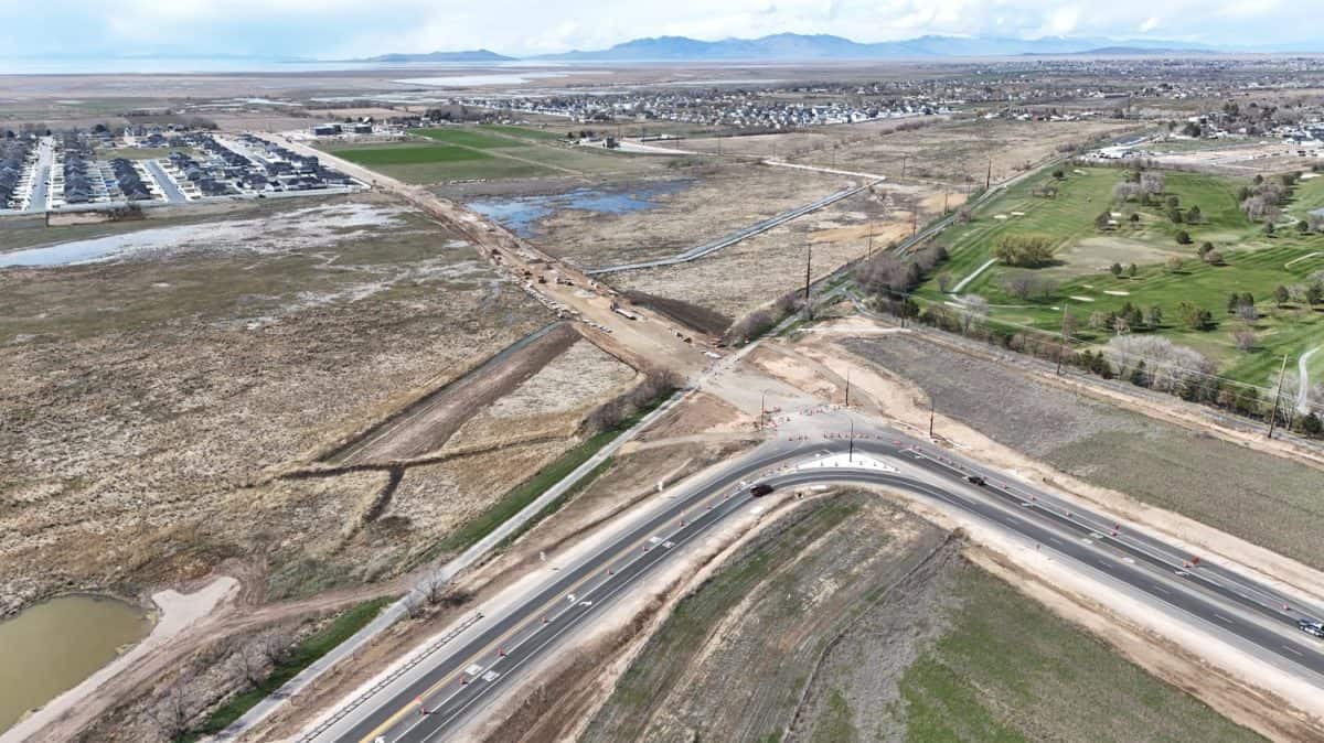 West point utah SR-193 extension west davis corridor aerial