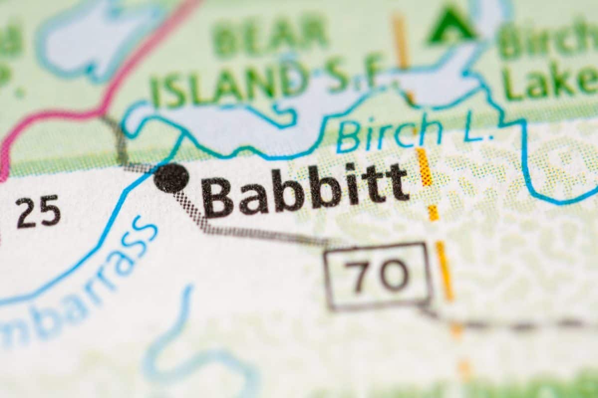 Babbitt. Minnesota. USA