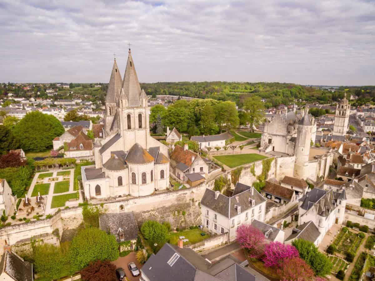 Collegiate church of Saint-Ours, Romanesque and Gothic, royal residence of the Valois during the Hundred Years' War, Loches, Indre, France