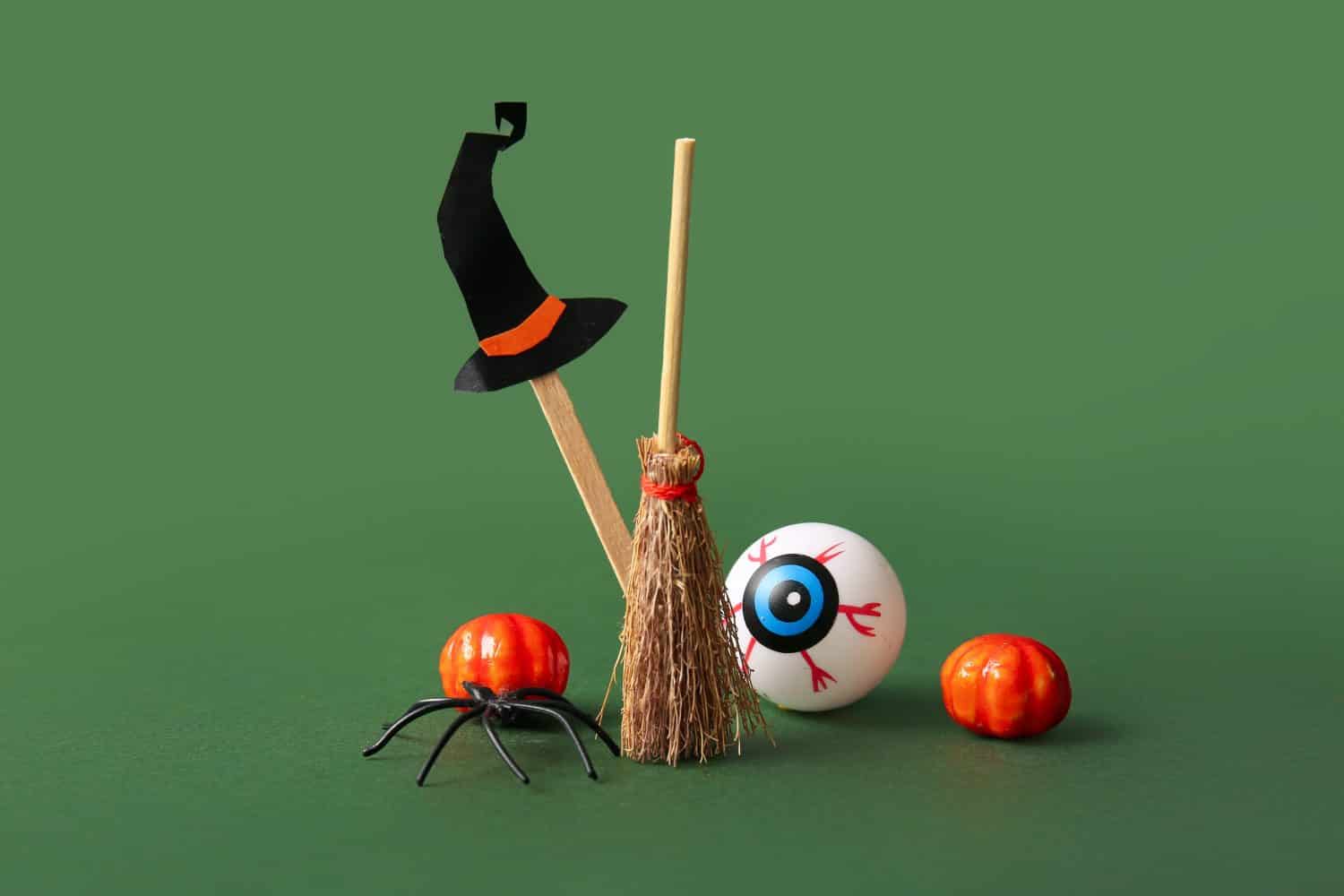 Pumpkin Witch Broom Race