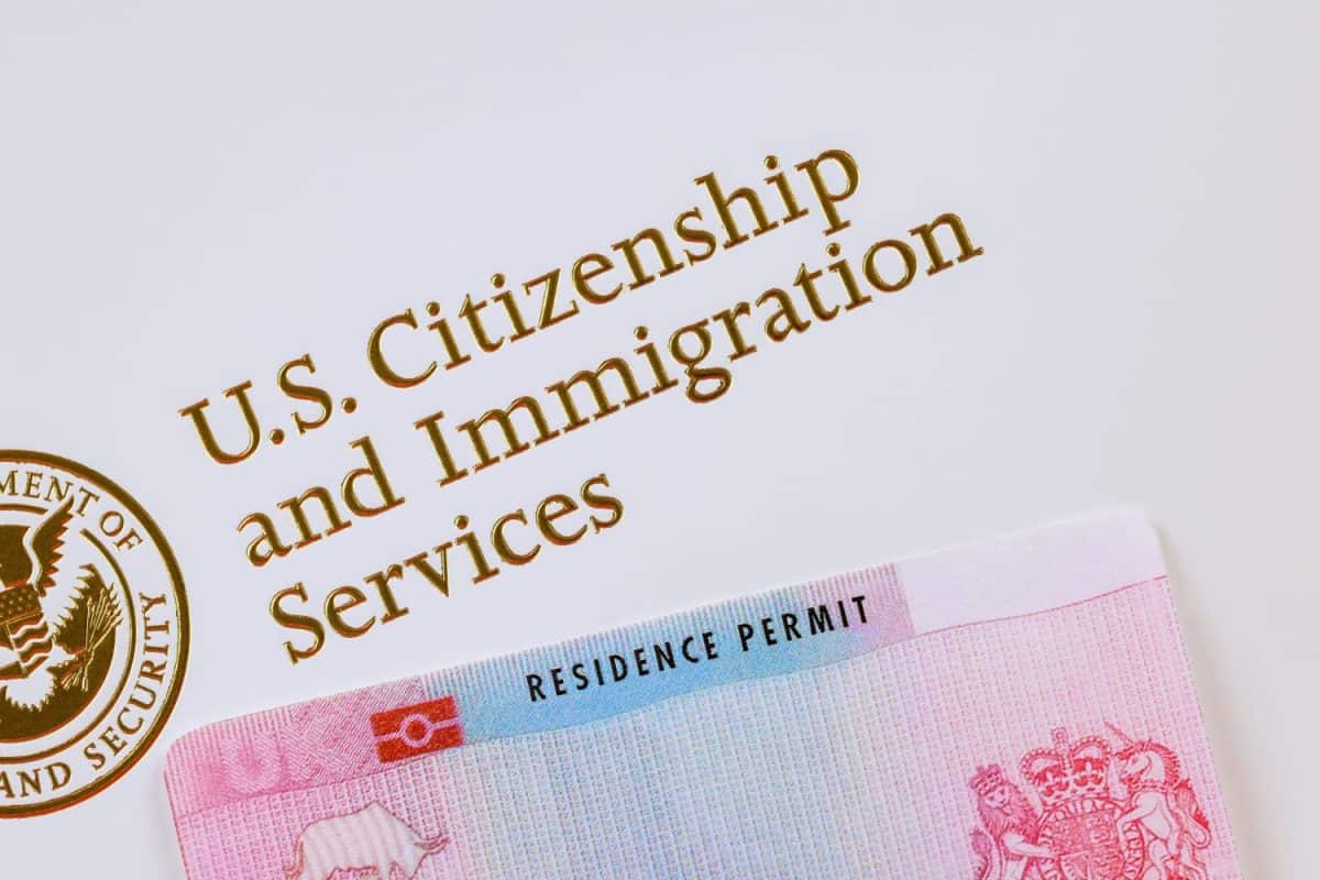 Residence Permit is U.S. Immigrant documents Department of homeland Security United States Citizenship and Immigration Services