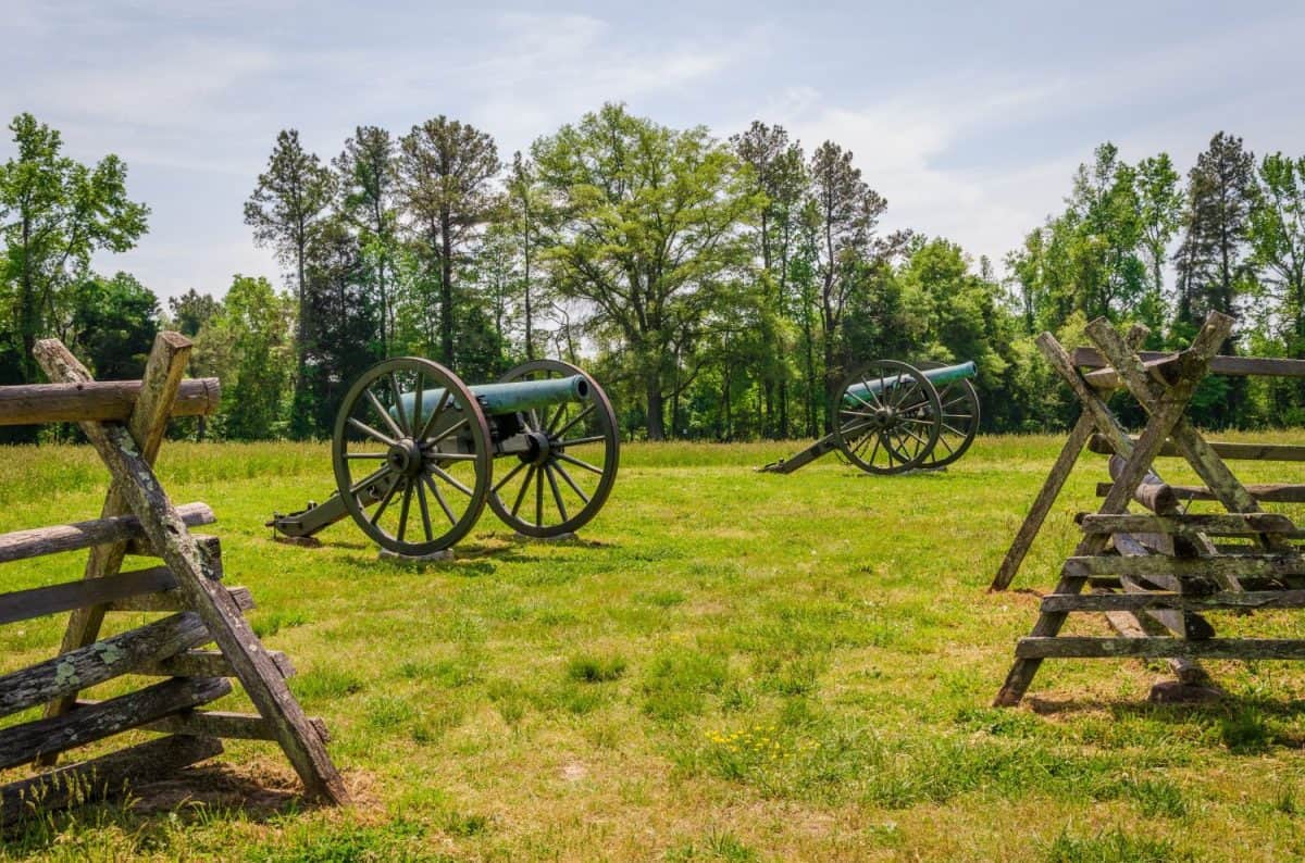 The Richmond National Battlefield Park commemorating 13 American Civil War sites around Richmond, Virginia, USA