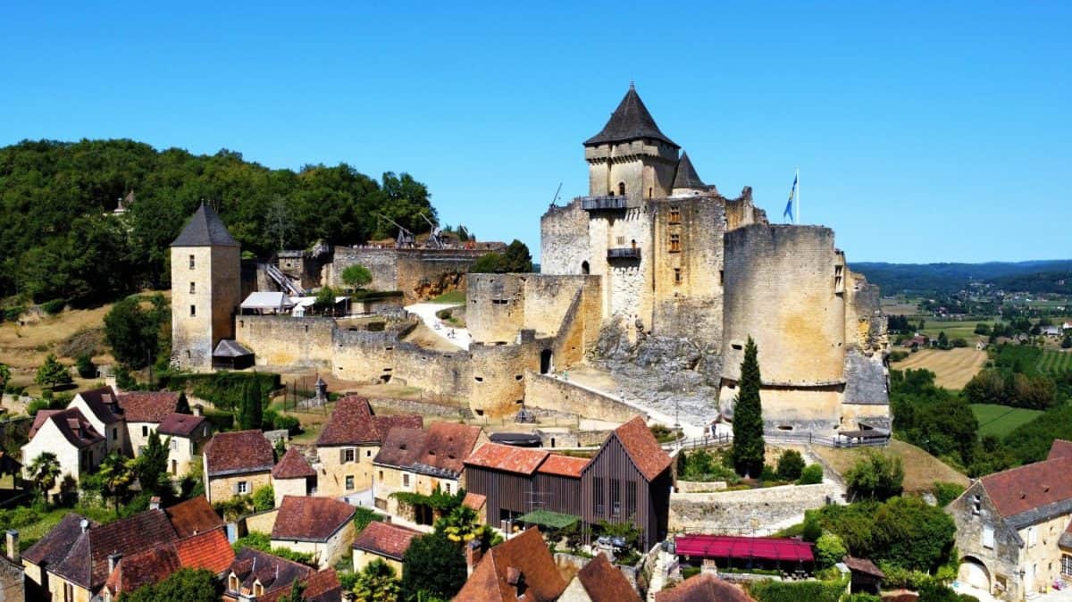 Castelnaud castle which was formerly occupied by the English during the Hundred Years War