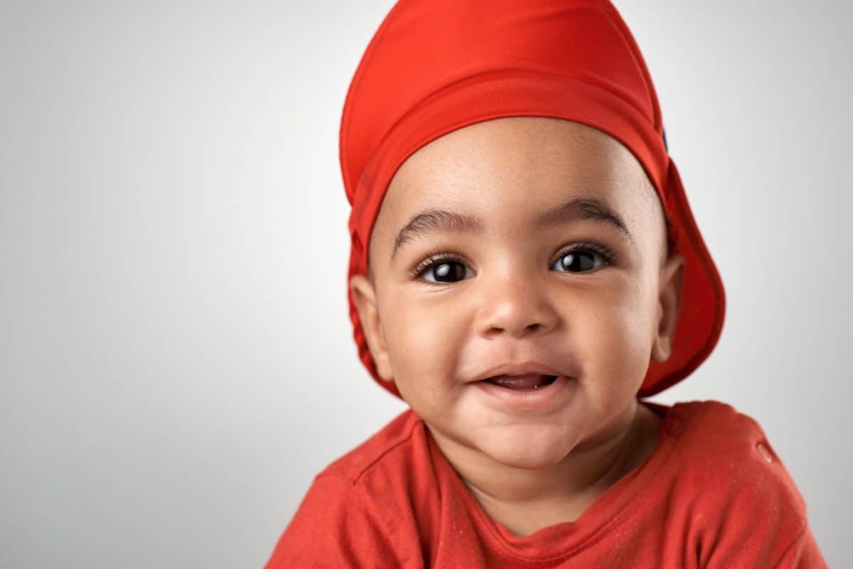 middle eastern arab baby boy portrait