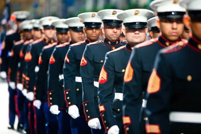 Marines march in 2011 New York Veterans Day Parade [Image 1 of 10]