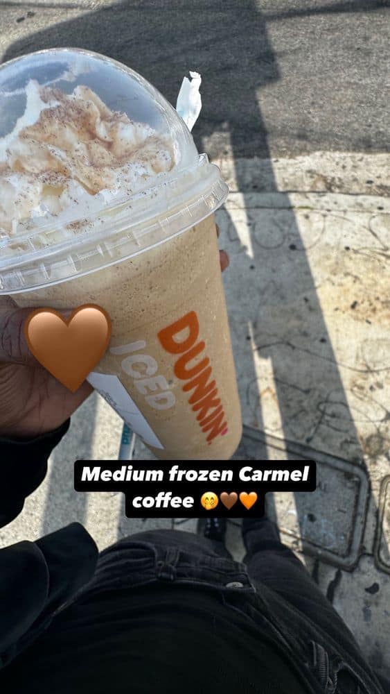 Frozen Caramel Coffee Dunkin' Donuts