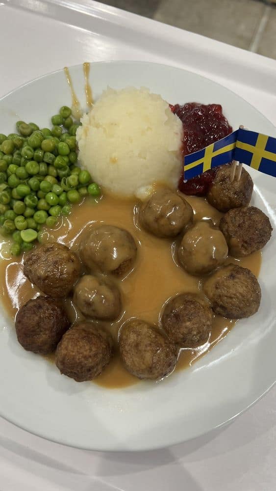 Swedish meatballs at IKEA