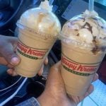 Frozen Caramel Mocha Latte - Krispy Kreme