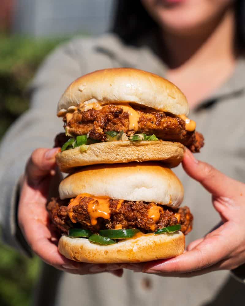 The Mellt Hot 'n' Spicy chicken sandwich. 10 Little-Known Burger Spots That Are Better Than In-N-Out