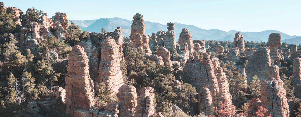 Unusual landscape at the Chiricahua National Monument, Arizona, USA. Most Americans Can't Properly Identify These Iconic U.S. Monuments