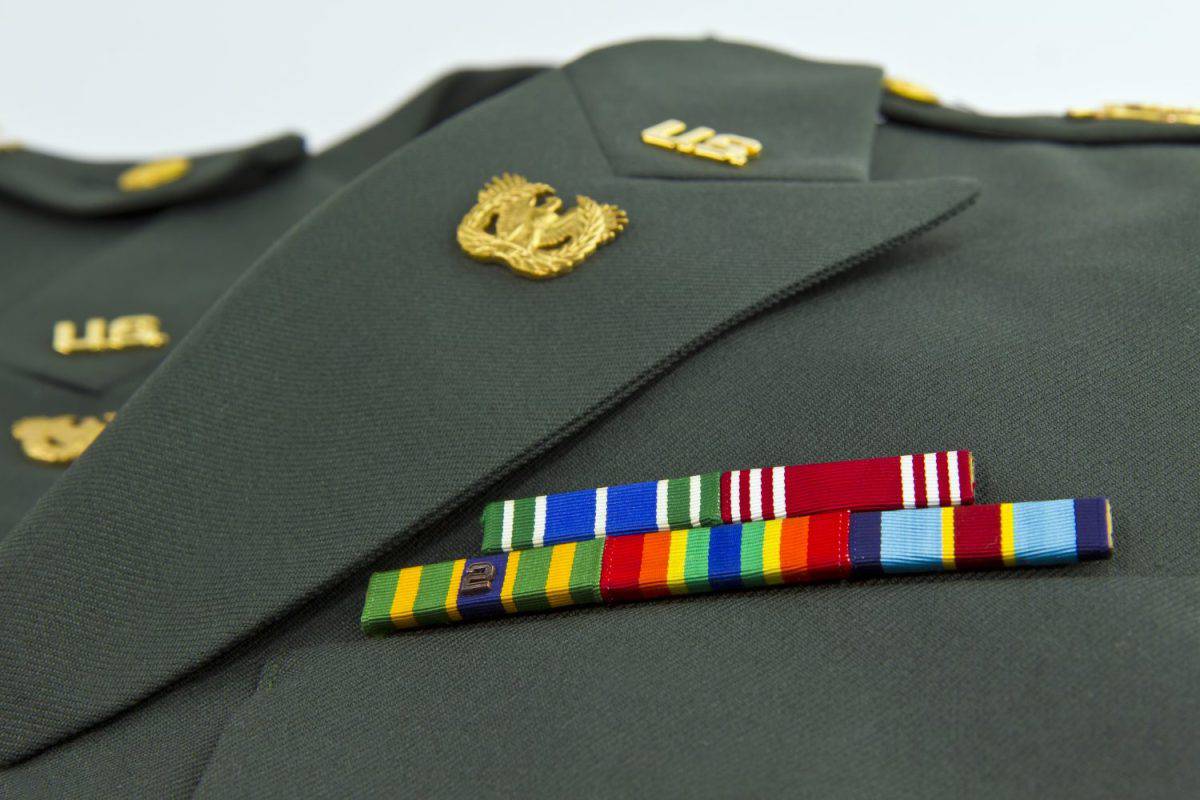 United States Army awards on dress uniform