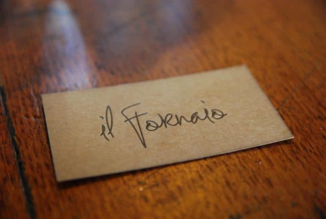 Business card - Il Fornaio