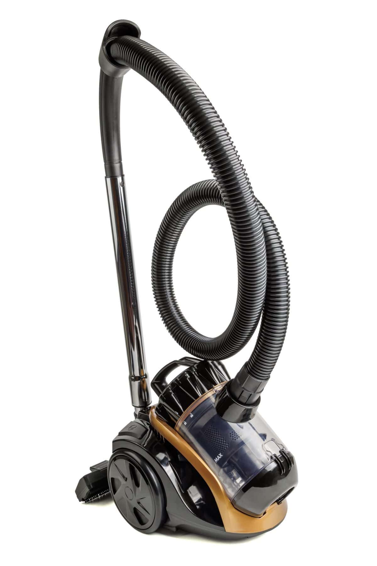 household inexpensive bagless canister vacuum cleaner isolated on white background. I Loved My Dyson, But These 8 Vacuum Brands Are a Better Deal