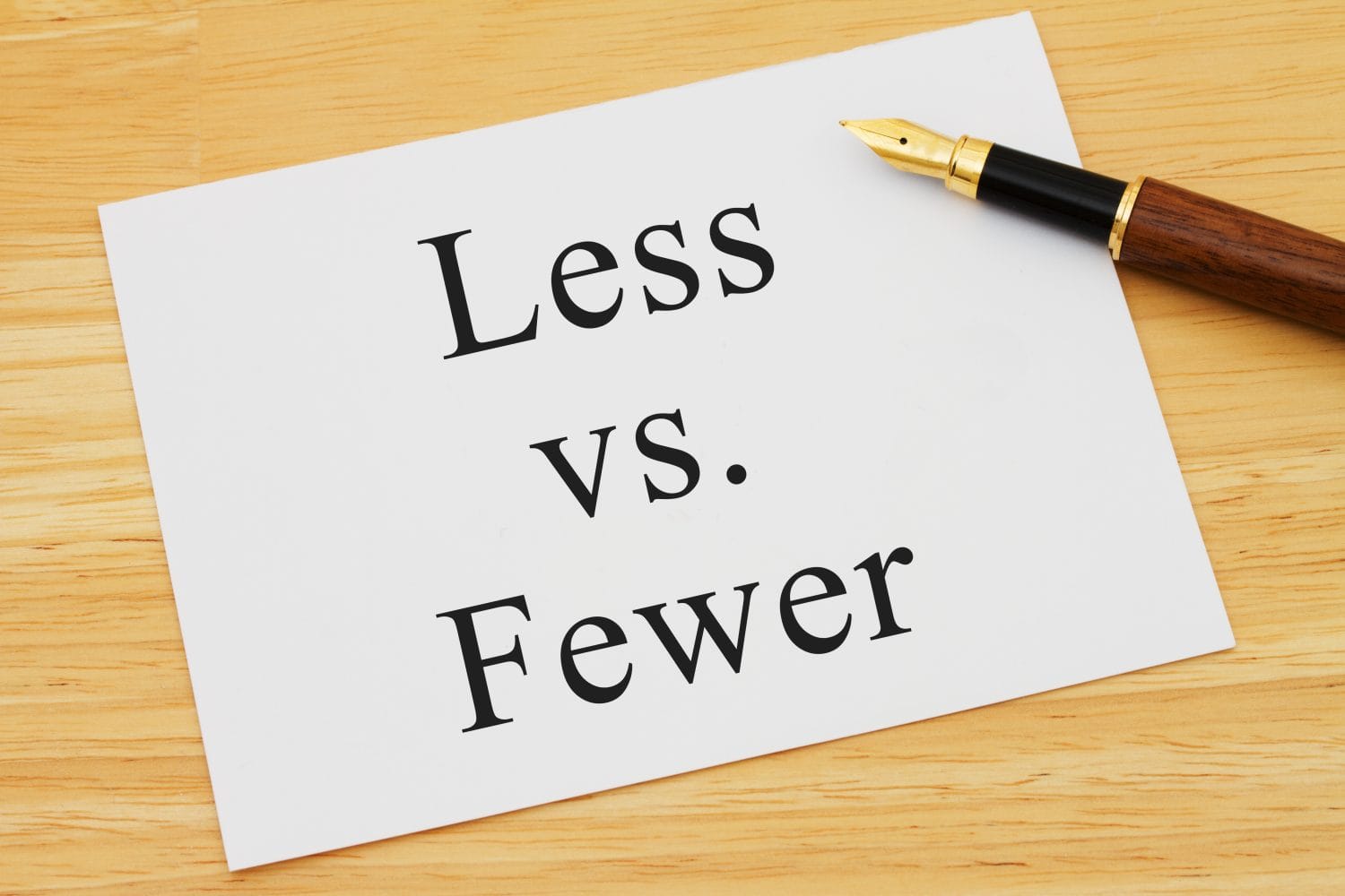 What's the difference between less and fewer?