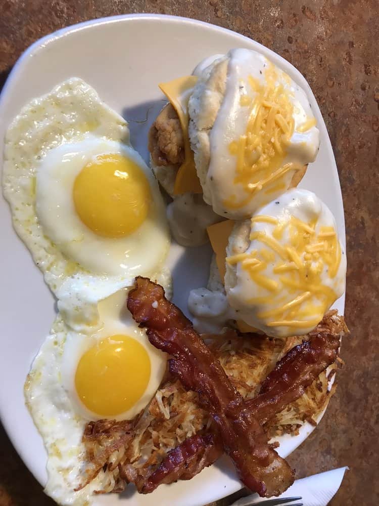 Perkins Southern Fried Chicken biscuit breakfast