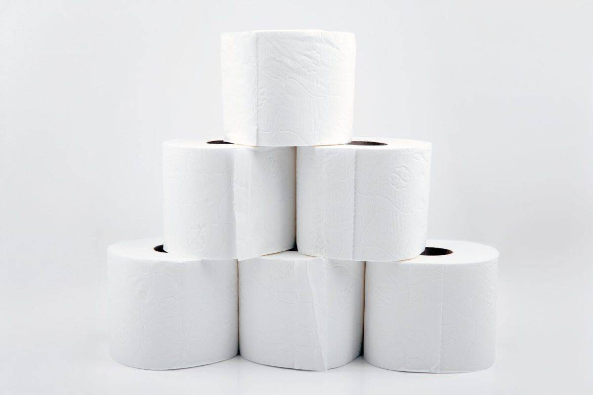 Stack of Toilet Paper rolls isolated on white background. Charmin Was My Family's Favorite for Years, But These 8 Toilet Paper Brands Are Better