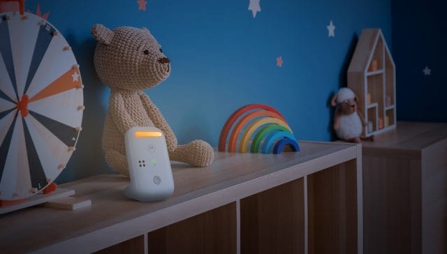 Motorola Nursery monitor in playroom